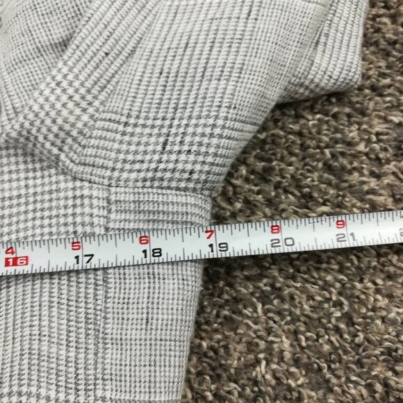 SuitSupply Sport Coat Blazer 36S Solbiati 100% Linen Glen Plaid Gray - Picture 11 of 15